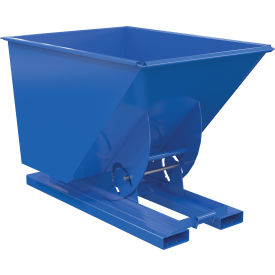 Vestil™ Light Duty No Bump & Dump Hopper Steel 1 Cu. Yd. 2000 lb. Capacity Blue D-100-LD-NB