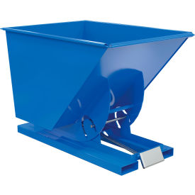 Vestil™ Steel Medium Duty D-Style Self Dumping Hopper 1 Cu. Yd. 4000 lb. Capacity Blue D-100-MD