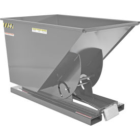Vestil™ Steel Medium Duty D-Style Self Dumping Hopper 1 Cu. Yd. 4000 lb. Cap. Machine Gray D-100-MD-GY-MG