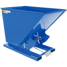 Vestil™ Steel Heavy Duty D-Style Self Dumping Hopper 1-1/2 Cu. Yd. 6000 lb. Capacity Blue D-150-HD