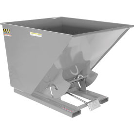 Vestil™ Steel Heavy Duty D-Style Self Dumping Hopper 2 Cu. Yd. 6000 lb. Cap. Machine Gray D-200-HD-GY-MG