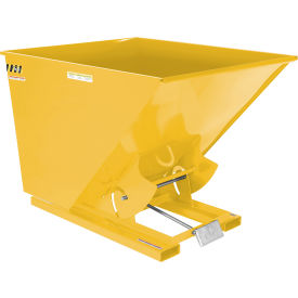Vestil™ Steel Heavy Duty D-Style Self Dumping Hopper 2 Cu. Yd. 6000 lb. Capacity Yellow D-200-HD-YEL