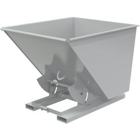 Vestil™ Light Duty No Bump & Dump Hopper Steel 2 Cu. Yd. 2000 lb. Capacity Machine Gray D-200-LD-NB-GY-MG