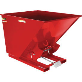 Vestil™ Steel Light Duty D-Style Self Dumping Hopper 2 Cu. Yd. 2000 lb. Capacity Soda Red D-200-LD-SR