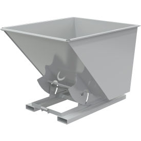 Vestil™ Medium Duty No Bump & Dump Hopper Steel 2 Cu. Yd. 4000 lb. Capacity Machine Gray D-200-MD-NB-GY-MG