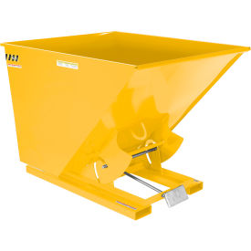 Vestil™ Steel Medium Duty D-Style Self Dumping Hopper 2 Cu. Yd. 4000 lb. Capacity Yellow D-200-MD-YEL