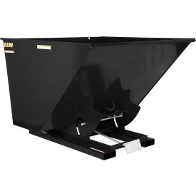 Vestil™ Heavy Duty D-Style Self Dumping Hopper 2-1/2 Cu. Yd. 6000 lb. Cap. Semi Gloss Black D-250-HD-BLK-SG