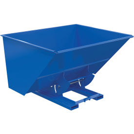 Vestil™ Heavy Duty No Bump & Dump Hopper Steel 3 Cu. Yd. 6000 lb. Capacity Blue D-300-HD-NB