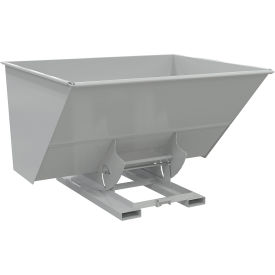 Vestil™ Heavy Duty No Bump & Dump Hopper Steel 3 Cu. Yd. 6000 lb. Capacity Machine Gray D-300-HD-NB-GY-MG