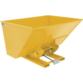 Vestil™ Steel Heavy Duty D-Style Self Dumping Hopper 3 Cu. Yd. 6000 lb. Capacity Yellow D-300-HD-YEL