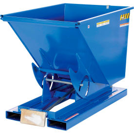 Steel Self-Dumping Forklift Hopper W/ Bump Release 3 Cu. Yd. 2000 Lbs. Cap. Blue D-300-LD