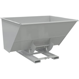 Vestil™ Light Duty No Bump & Dump Hopper Steel 3 Cu. Yd. 2000 lb. Capacity Machine Gray D-300-LD-NB-GY-MG