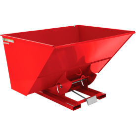 Vestil™ Steel Light Duty D-Style Self Dumping Hopper 3 Cu. Yd. 2000 lb. Capacity Soda Red D-300-LD-SR