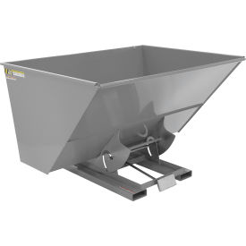 Vestil™ Steel Medium Duty D-Style Self Dumping Hopper 3 Cu. Yd. 4000 lb. Cap. Machine Gray D-300-MD-GY-MG