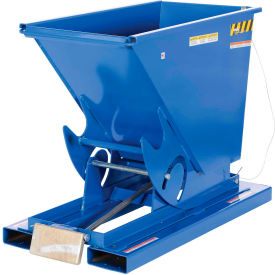 Steel Self-Dumping Forklift Hopper W/ Bump Release 1/3 Cu. Yd. 6000 Lbs. Cap. Blue D-33-HD