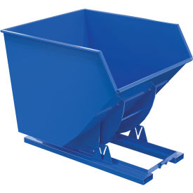 Vestil™ Heavy Duty No Bump & Dump Hopper Steel 3-1/2 Cu. Yd. 6000 lb. Capacity Blue D-350-HD-NB