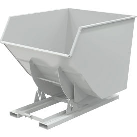 Vestil™ Heavy Duty No Bump & Dump Hopper Steel 3-1/2 Cu. Yd. 6000 lb. Capacity Machine Gray D-350-HD-NB-GY-MG