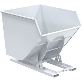 Vestil™ Heavy Duty No Bump & Dump Hopper Steel 3-1/2 Cu. Yd. 6000 lb. Capacity White D-350-HD-NB-WHT