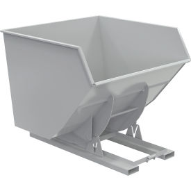 Vestil™ Heavy Duty No Bump & Dump Hopper Steel 4 Cu. Yd. 6000 lb. Capacity Machine Gray D-400-HD-NB-GY-MG