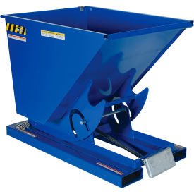 Vestil™ Steel Light Duty D-Style Self Dumping Hopper 1/2 Cu. Yd. 2000 lb. Capacity Blue D-50-LD