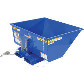 Vestil™ Low-Profile Steel Self-Dumping Forklift Hopper 1/2 Cu. Yd. 2000 lb. Capacity Blue D-50-LD-LP