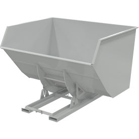 Vestil™ Heavy Duty No Bump & Dump Hopper Steel 5 Cu. Yd. 6000 lb. Capacity Machine Gray D-500-HD-NB-GY-MG