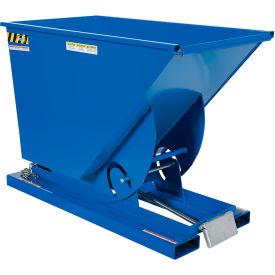 Vestil™ Steel Heavy Duty D-Style Self Dumping Hopper 3/4 Cu. Yd. 6000 lb. Capacity Blue D-75-HD