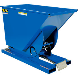 Vestil™ Steel Light Duty D-Style Self Dumping Hopper 3/4 Cu. Yd. 2000 lb. Capacity Blue D-75-LD