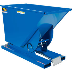 Vestil™ Steel Medium Duty D-Style Self Dumping Hopper 3/4 Cu. Yd. 4000 lb. Capacity Blue D-75-MD