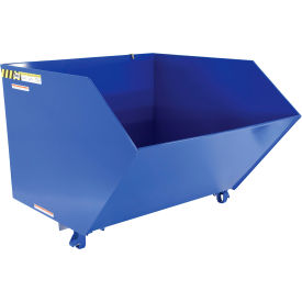 Vestil™ Steel Heavy Duty H-Style Low Profile Self Dumping Hopper 2 Cu. Yd. 6000 lb. Cap Blue H-200-HD