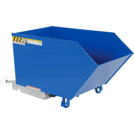 Vestil™ Light Duty H-Style Low Profile Self Dumping Hopper 1/2 Cu. Yd. 2000 lb. Cap. Blue H-50-LD