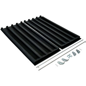 Vestil™ Polyethylene Heavy Duty D-Style Hopper Lid For 2 Cu. Yd. Hoppers Black PLID-D-200