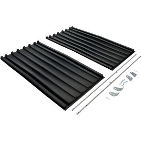 Vestil™ Polyethylene Heavy Duty D-Style Hopper Lid For 2-1/2 Cu. Yd. Hoppers Black PLID-D-250