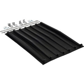 Vestil™ Polyethylene Heavy Duty D-Style Hopper Lid For 1/2 Cu. Yd. Hoppers Black PLID-D-50