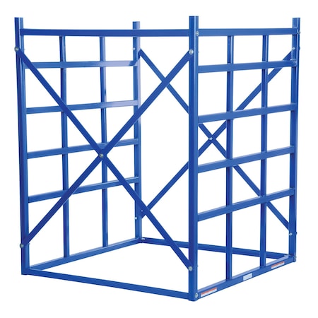 Starter Horizontal Bar Storage Rack, 48 in D, 48 in W, 15 Shelves, Blue MPN:LBPH-77