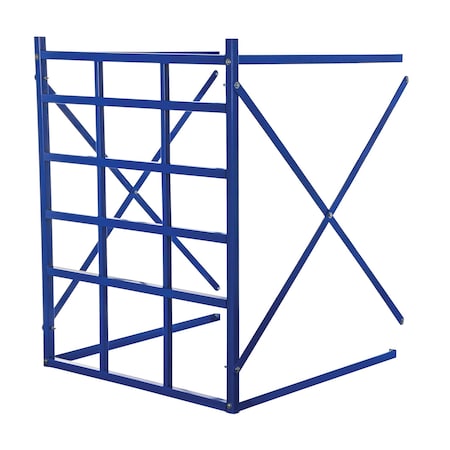 Add-On Horizontal Bar Storage Rack, 48 in D, 48 in W, 15 Shelves, Blue MPN:LBPH-EXT