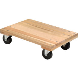 Vestil™ Hardwood Solid Deck Dolly with Non-Marking Casters 24