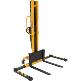 Vestil™ Steel Manual Stacker Narrow Mast Adjustable Forks & Legs 62