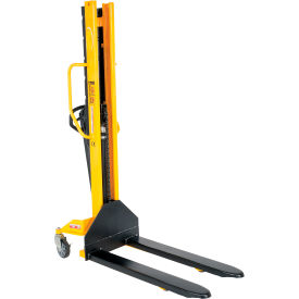 Vestil™ Steel Manual Stacker Narrow Mast Fixed Forks & Legs 62