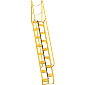Alternating Stair 9' 15-Step Ladder 56° Angle - ATS-9-56 ATS-9-56