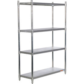 Vestil™ 4 Shelf Stainless Steel Shelving Unit 48