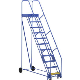 Vestil™ 11 Step Steel Rolling Ladder 58 Degree 24