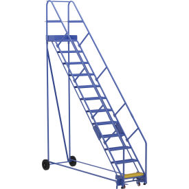 Vestil™ 12 Step Steel Rolling Ladder 50 Degree 24