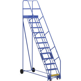 Vestil™ 12 Step Steel Rolling Ladder 58 Degree 24