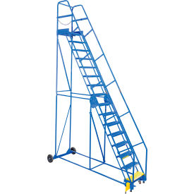 Vestil™ 16 Step Steel Rolling Ladder 58 Degree 24