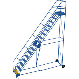 Vestil™ 16 Step Steel Rolling Ladder 50 Degree 24
