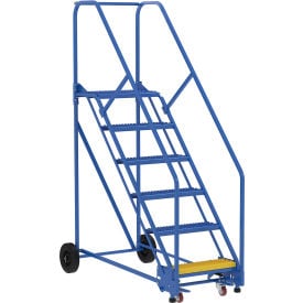 Vestil™ 6 Step Steel Rolling Ladder 50 Degree 24