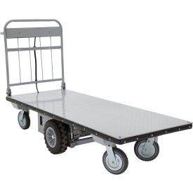 Vestil™ Steel Electric Material Handling Cart No Sides 81-1/8