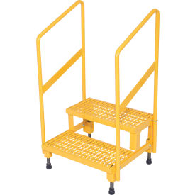 Vestil™ Adjustable Step Mate Stand with Handrail 22-7/8