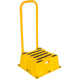 Vestil™ 1 Step Polyethylene Nestable Stool with Handrails 25